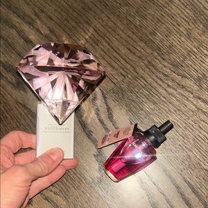 Pink Diamond-Shaped Perfume Bottle